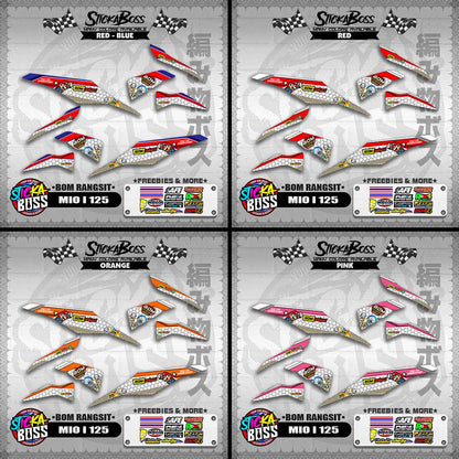 MIO I 125 INDO DECALS ( BOM RANGSIT )【WITH FREEBIES】