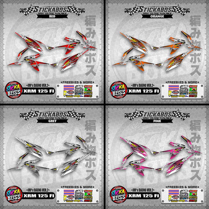 Honda XRM 125 Fi Decals - (JRP x DAENG VER.2)【PREMIUM GLOSSY LAMINATED】