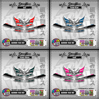 AEROX 155 V2 DECALS ( FOR WHITE 1991 ENERGY )【WITH FREEBIES】