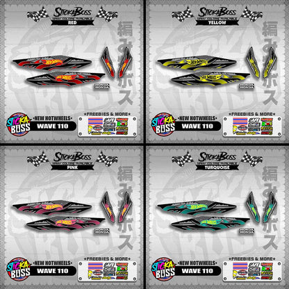 WAVE 110 DECALS ( NEW HOTWHEELS)【WITH FREEBIES】