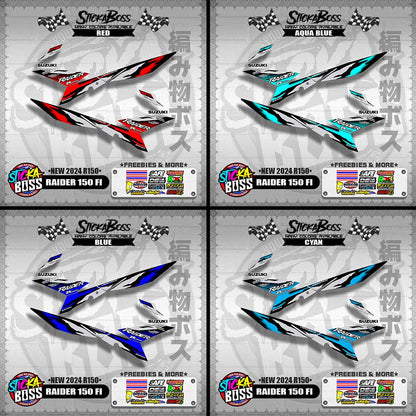 RAIDER 150 FI DECALS ( NEW 2024 R150 )【WITH FREEBIES】