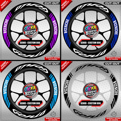 GENIO MAG STICKER SET ( 2 MAGS ) - CUSTOM 006 | VINYL WATERPROOF CUT-OUT DECALS