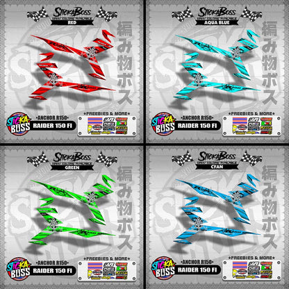 RAIDER 150 FI DECALS ( ANCHOR R150 )【WITH FREEBIES】