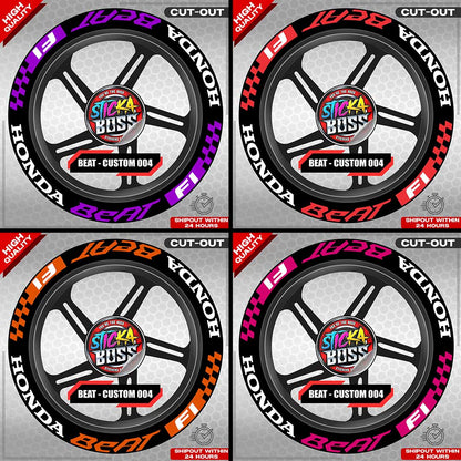 BEAT MAG STICKER SET ( 2 MAGS ) - CUSTOM 005 | VINYL WATERPROOF CUT-OUT DECALS