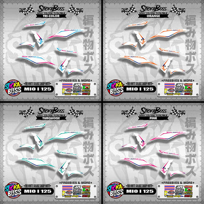 MIO I 125 MALAYSIAN DECALS ( FOR WHITE SOLARIZ SHARP MOTIF )【WITH FREEBIES】