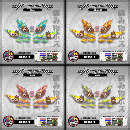 MIO 1 STICKER DECALS ( LABUBU DESIGN )【WITH FREEBIES】