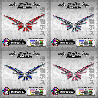 RAIDER 150 1ST GEN DECALS ( TRAVIZ MALAYSIAN )【WITH FREEBIES】