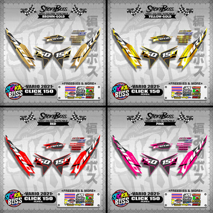 CLICK 150 V2 DECALS ( VARIO 2021 )【WITH FREEBIES】