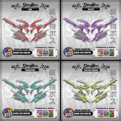 CLICK 125 / 150 V2 DECALS ( VARIO SHARP MC )【WITH FREEBIES】