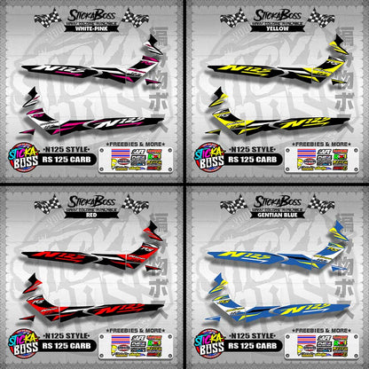 RS 125 CARB DECALS ( N125 STYLE )【WITH FREEBIES】
