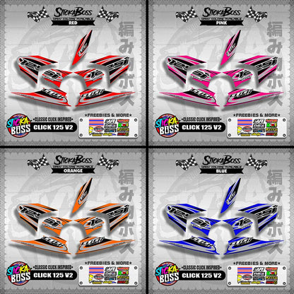 CLICK 125 V2 DECALS ( CLASSIC CLICK INSPIRED )【WITH FREEBIES】