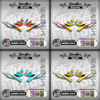 RAIDER 150 Fi DECALS ( 125 INSPIRED DESIGN )【WITH FREEBIES】
