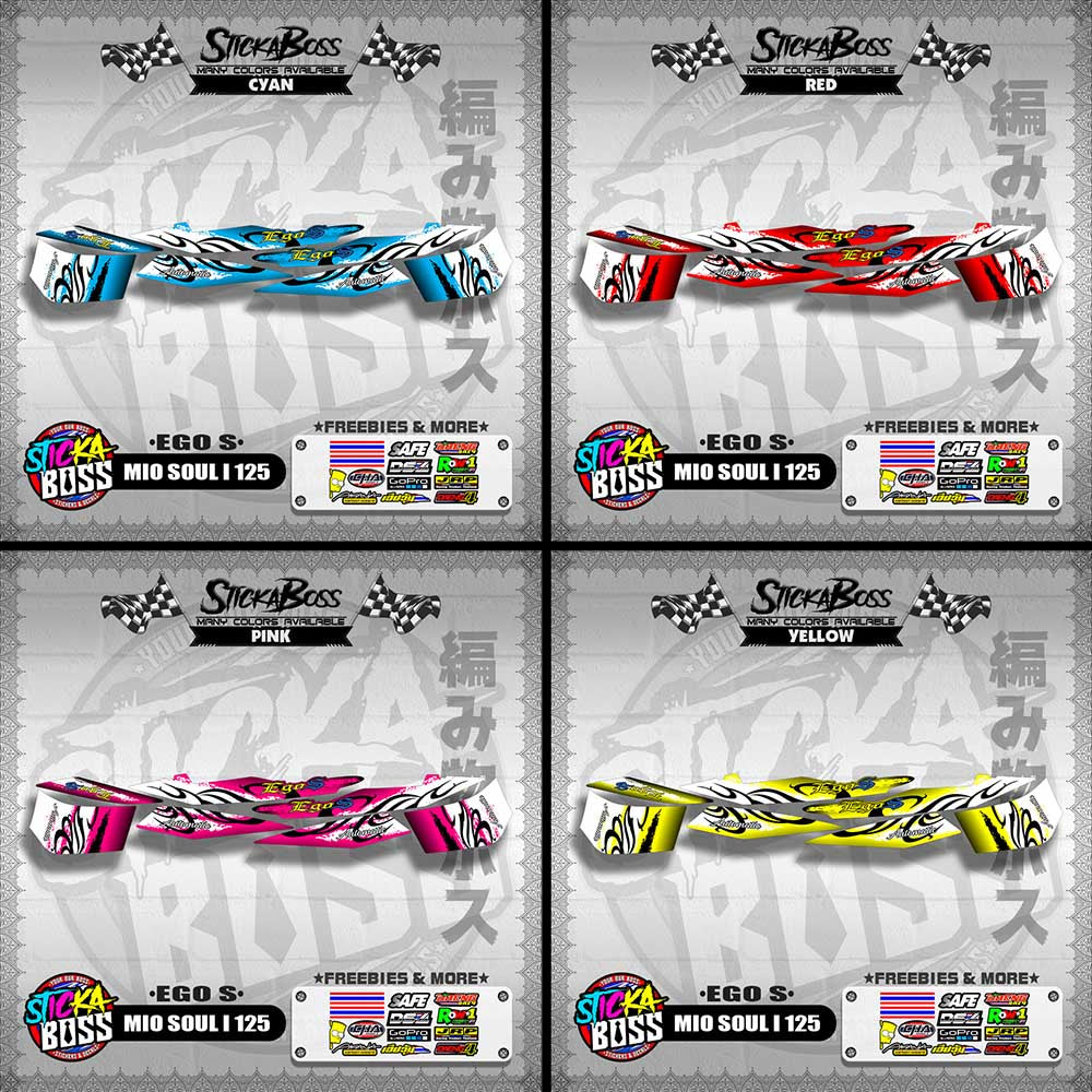 MIO SOUL I 125 DECALS ( EGO S )【WITH FREEBIES】