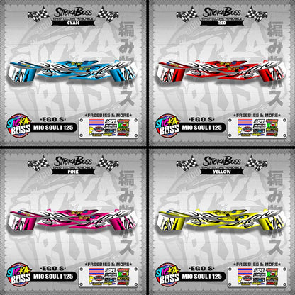 MIO SOUL I 125 DECALS ( EGO S )【WITH FREEBIES】