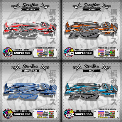 SNIPER 150 DECALS ( Y15ZR STRIPES )【WITH FREEBIES】