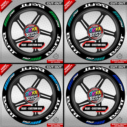 BEAT MAG STICKER SET ( 2 MAGS ) - CUSTOM 006 | VINYL WATERPROOF CUT-OUT DECALS