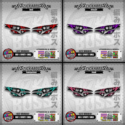 MIO 1 / SPORTY / SMILE INDO STICKER DECALS (A23 VARIASI)【WITH FREEBIES】