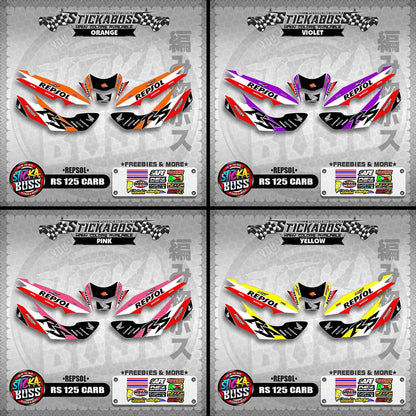 RS 125 CARB STICKER DECALS ( REPSOL )【WITH FREEBIES】