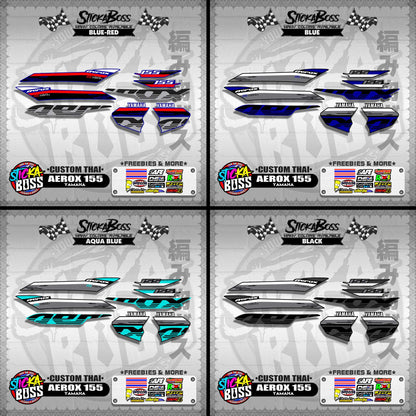 AEROX 155 DECALS ( CUSTOM THAI )【WITH FREEBIES】