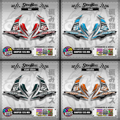 SNIPER 135 MX DECALS ( JUPITER 2013 )【WITH FREEBIES】