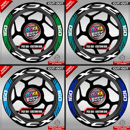 PCX 160 MAG STICKER SET ( 2 MAGS ) - CUSTOM 008 | VINYL WATERPROOF CUT-OUT DECALS