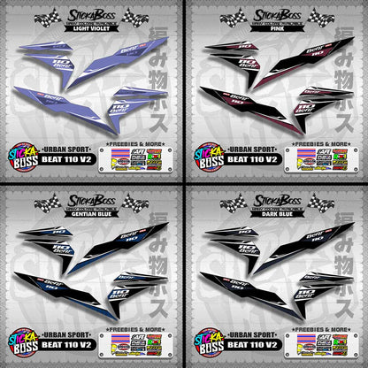 BEAT 110 FI V2 DECALS ( URBAN SPORT )【WITH FREEBIES】