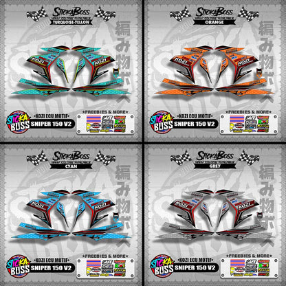 SNIPER 150 V2 DECALS ( KOZI ECU MOTIF )【WITH FREEBIES】