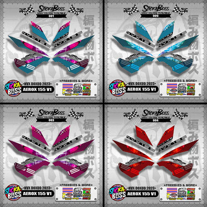 AEROX 155 V1 DECALS ( NVX DOXUO 2023 )【WITH FREEBIES】