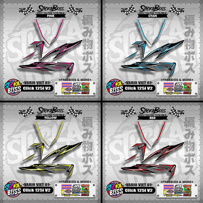 CLICK 125i V2 DECALS ( VARIO VIET 01 )【WITH FREEBIES】