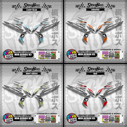 MIO AEROX V2 DECALS ( PROSTREET EXTREME ) 【WITH FREEBIES】