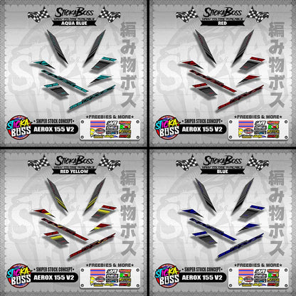 AEROX 155 V2 DECALS ( SNIPER STOCK CONCEPT )【WITH FREEBIES】