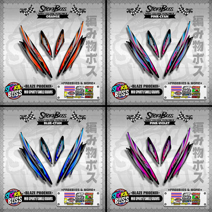 MIO SPORTY / SMILE / GRAVIS DECALS ( BLAZE PHOENIX )【WITH FREEBIES】