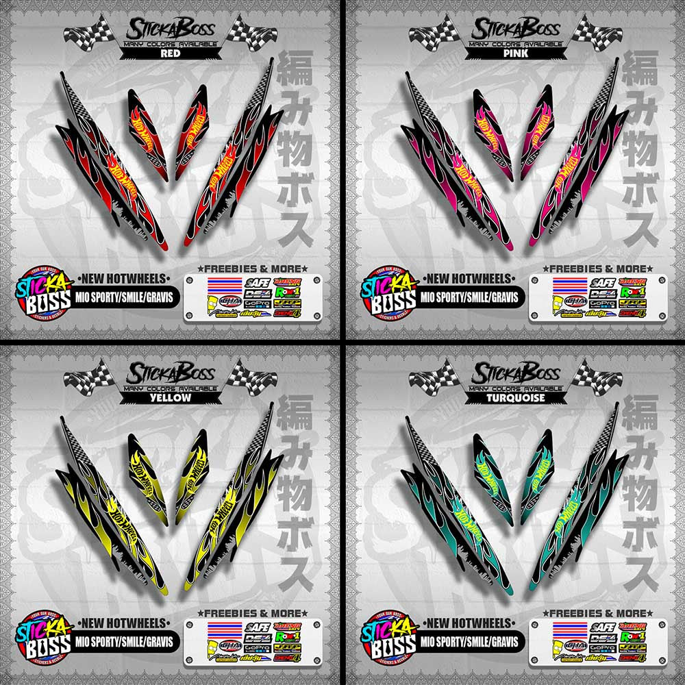 MIO SPORTY / SMILE / GRAVIS DECALS ( NEW HOTWHEELS )