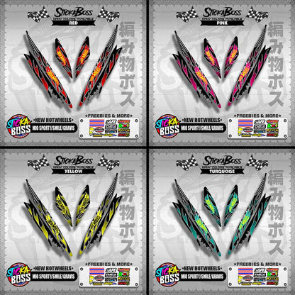 MIO SPORTY / SMILE / GRAVIS DECALS ( NEW HOTWHEELS )