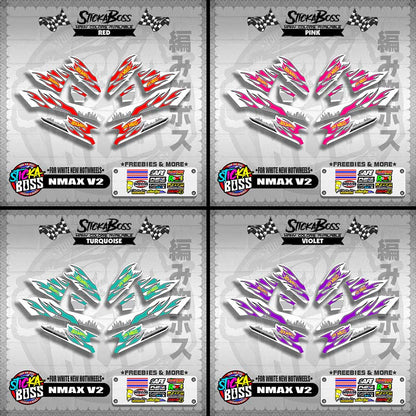 NMAX V2 DECALS ( FOR WHITE NEW HOTWHEELS )【WITH FREEBIES】