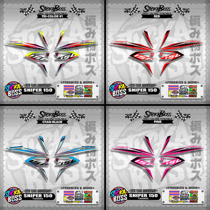 SNIPER 150 DECALS ( 20TH YEARS ANNIVERSARY )【WITH FREEBIES】