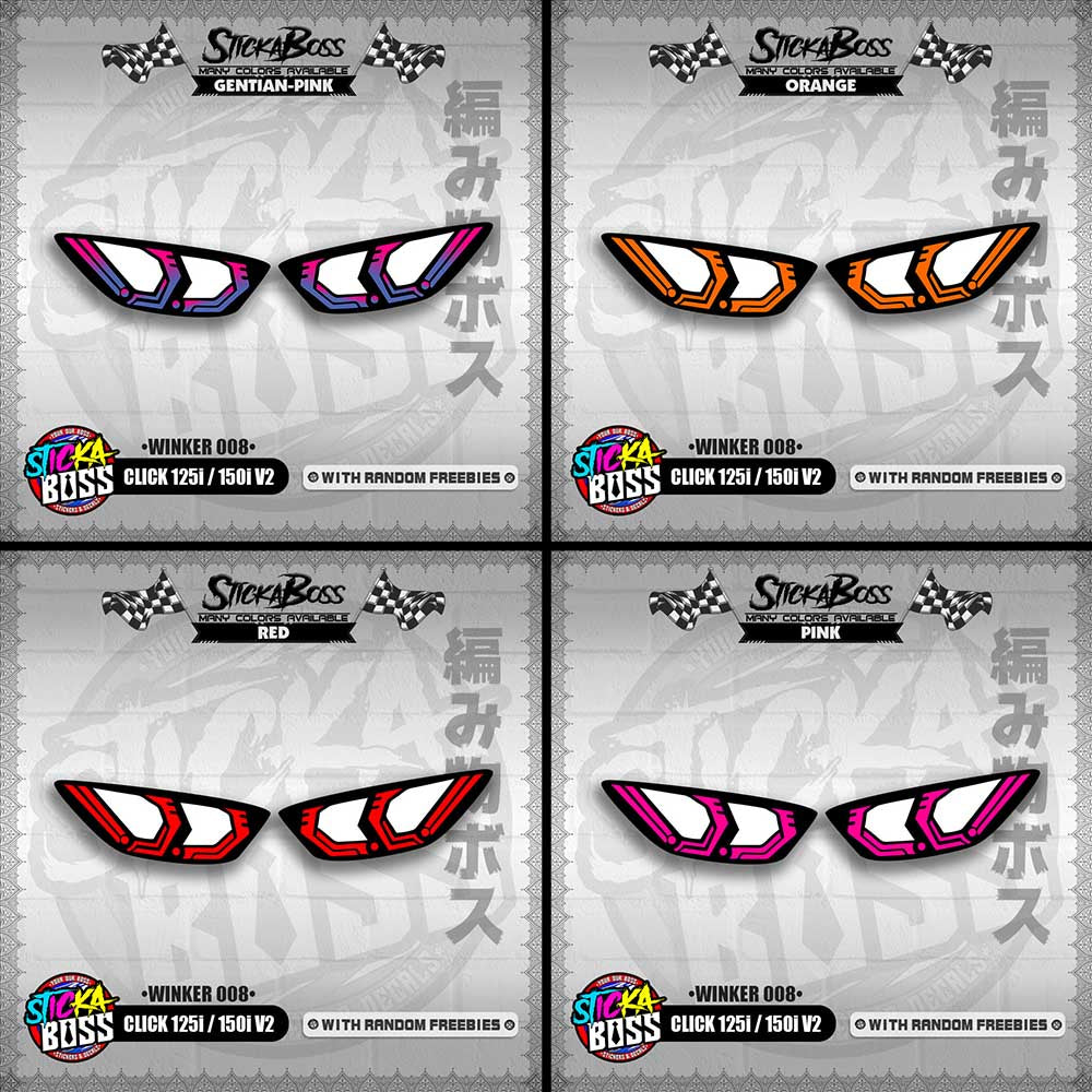 CLICK 125i / 150i V2 (WINKER 008) TRANSPARENT【WITH FREEBIES】