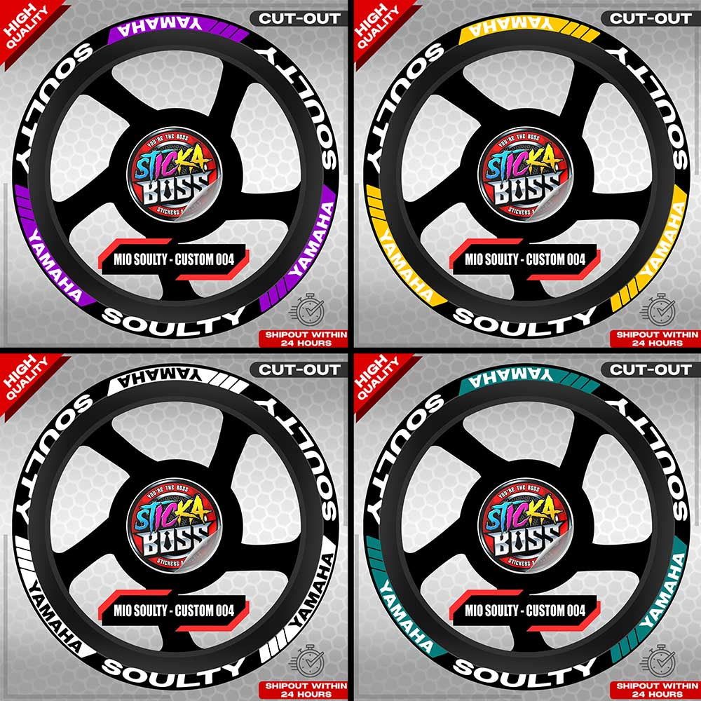 MIO SOULTY MAG STICKER SET ( 2 MAGS ) - CUSTOM 004 | VINYL WATERPROOF CUT-OUT DECALS
