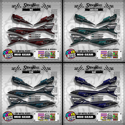 MIO GEAR DECALS ( JRP METAL PLATE )【WITH FREEBIES】