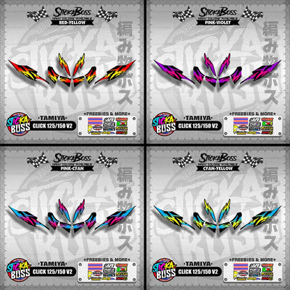 CLICK 125 / 150 V2 DECALS ( TAMIYA )【WITH FREEBIES】