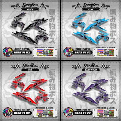 BEAT FI V2 DECALS ( FIRE PATH )【WITH FREEBIES】