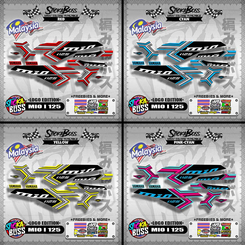 MIO I 125 MALAYSIAN DECALS ( LOGO EDITION )【WITH FREEBIES】