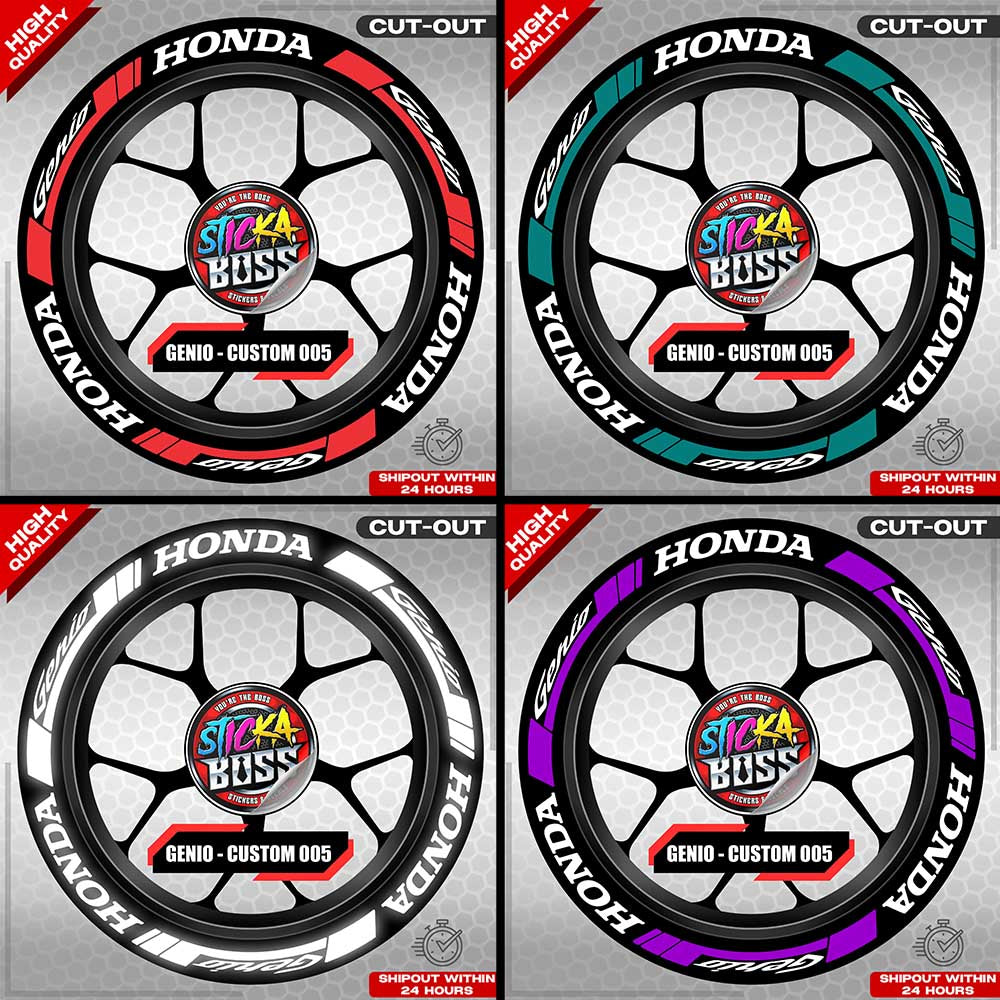 GENIO MAG STICKER SET ( 2 MAGS ) - CUSTOM 005 | VINYL WATERPROOF CUT-OUT DECALS