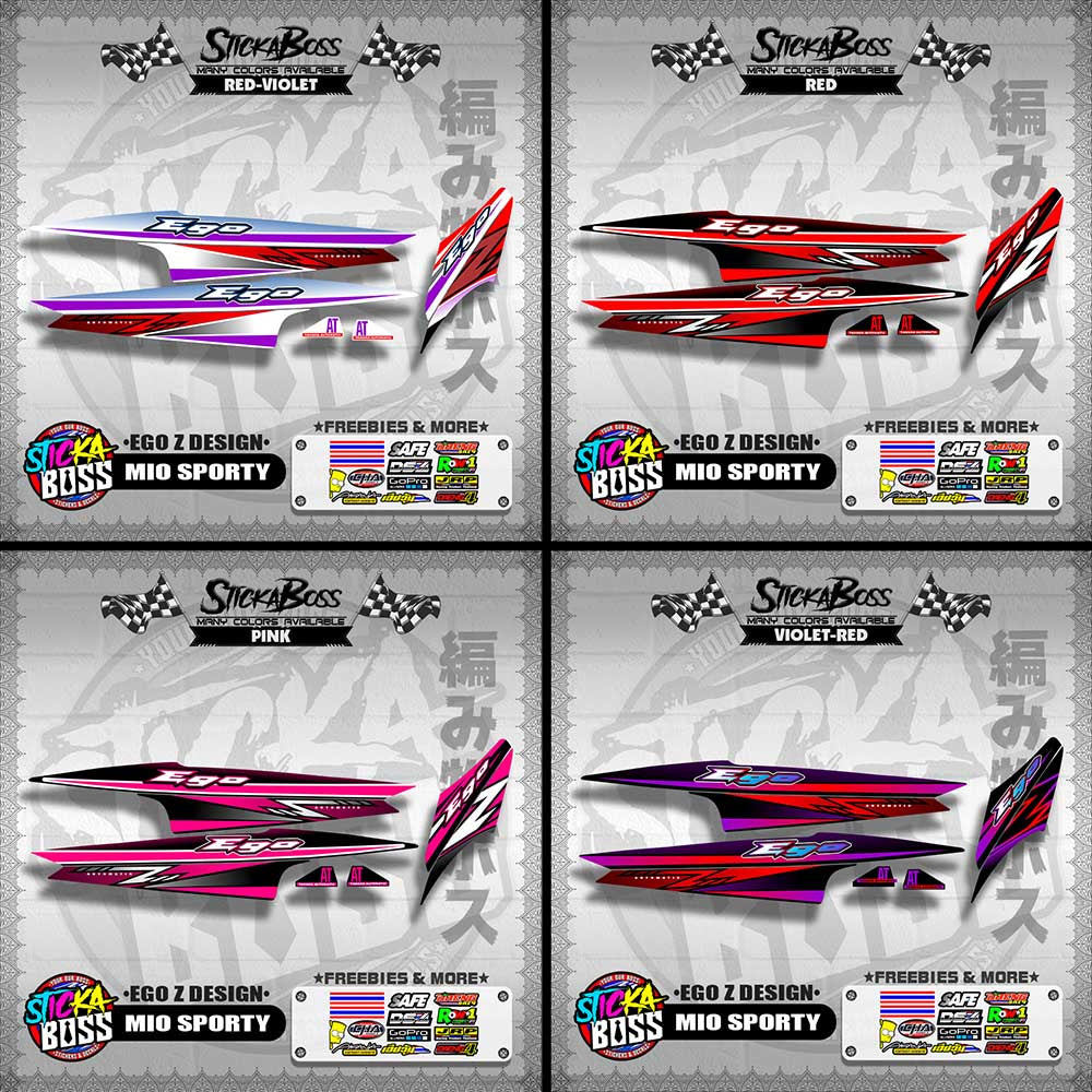 MIO SPORTY DECALS ( EGO Z DESIGN )【WITH FREEBIES】