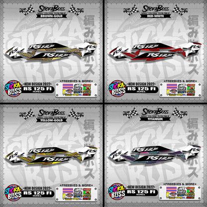 RS 125 Fi DECALS ( NEW DESIGN 2022 )【WITH FREEBIES】