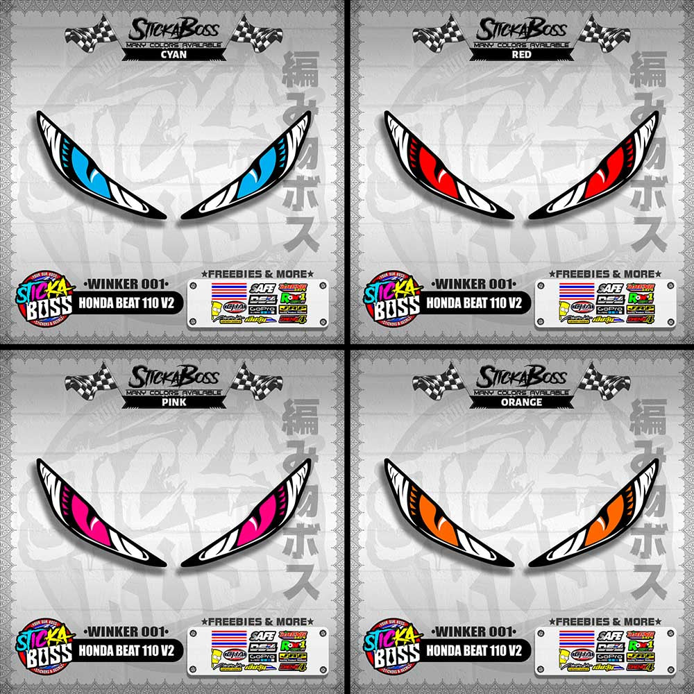 BEAT 110 FI V2 (WINKER 001) TRANSPARENT【WITH FREEBIES】