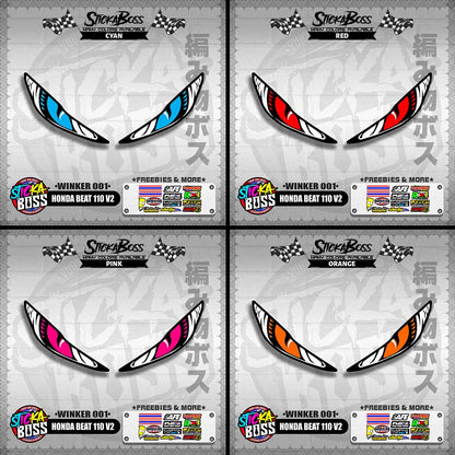 BEAT 110 FI V2 (WINKER 001) TRANSPARENT【WITH FREEBIES】