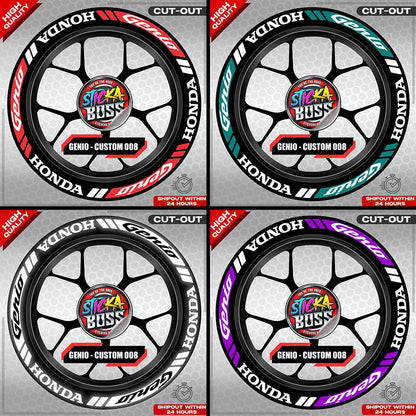 GENIO MAG STICKER SET ( 2 MAGS ) - CUSTOM 008 | VINYL WATERPROOF CUT-OUT DECALS
