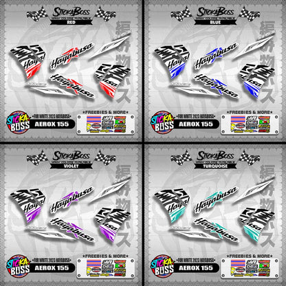 AEROX 155 DECALS ( FOR WHITE 2023 HAYABUSA )【WITH FREEBIES】