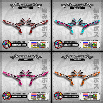 SUZUKI RAIDER 150 FI STOCK DECALS ( 2022 SATRIA F150 )【WITH FREEBIES】